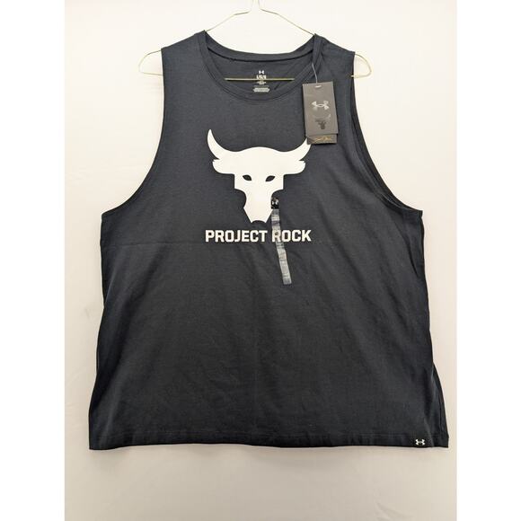 NWT Under Armour Project Rock Women's Tank in Black size Large - Picture 3 of 7